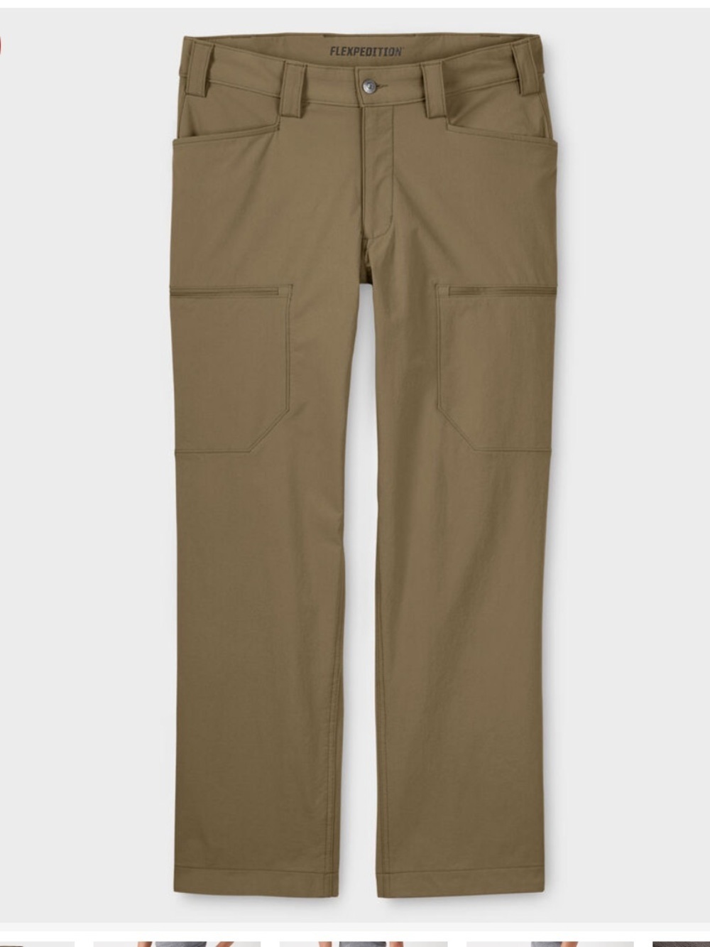 Men's Duluth Flexpedition Performance Cargo Pants - Khaki-44 x 34-by River Rock